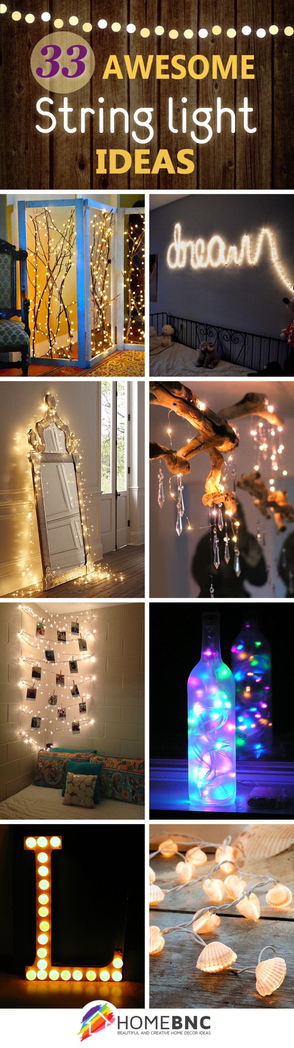 creative decorative lights - Best String Lights Decorating Ideas and Designs for