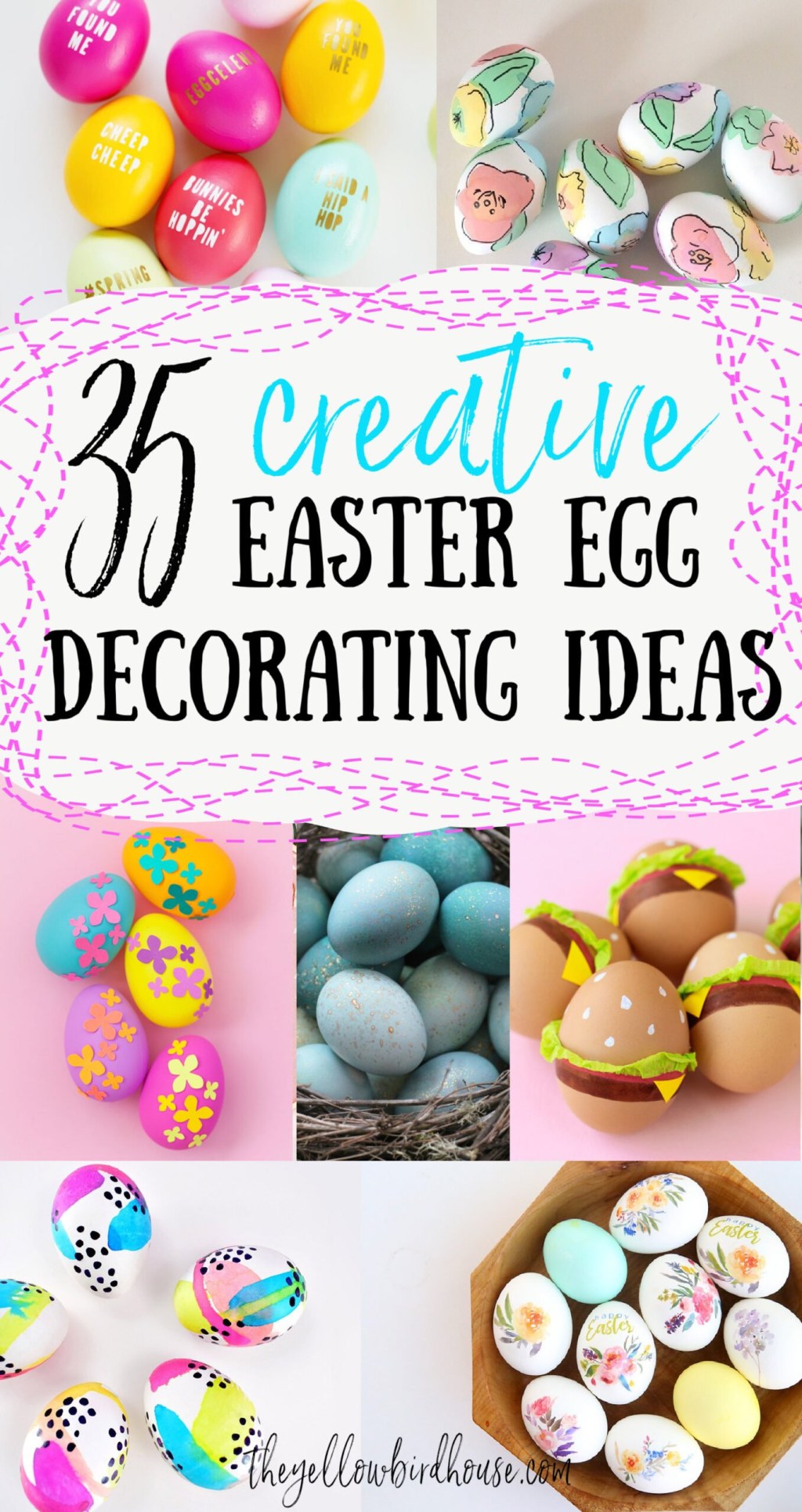 innovative egg decorating ideas - Creative Easter Egg Decorating Ideas - The Yellow Birdhouse