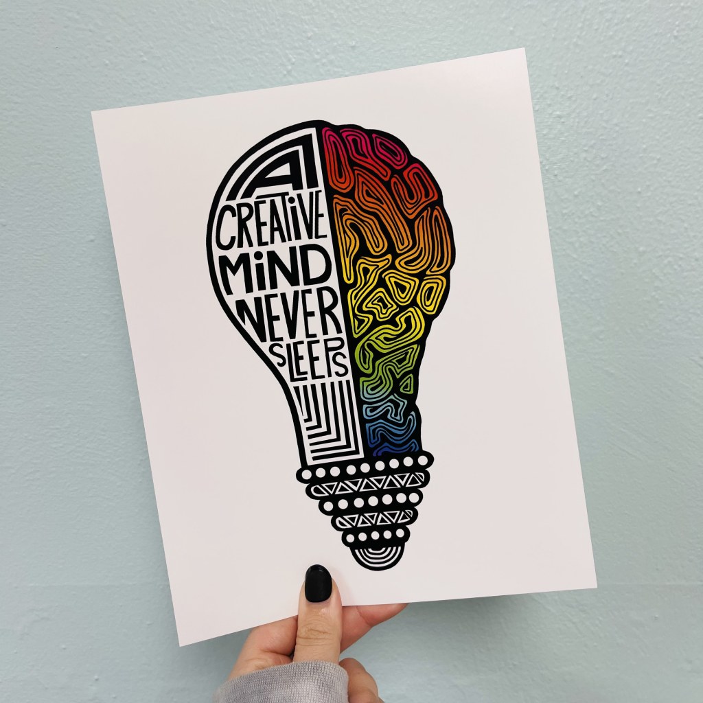 creative mind decor - Creative Mind Print - Etsy