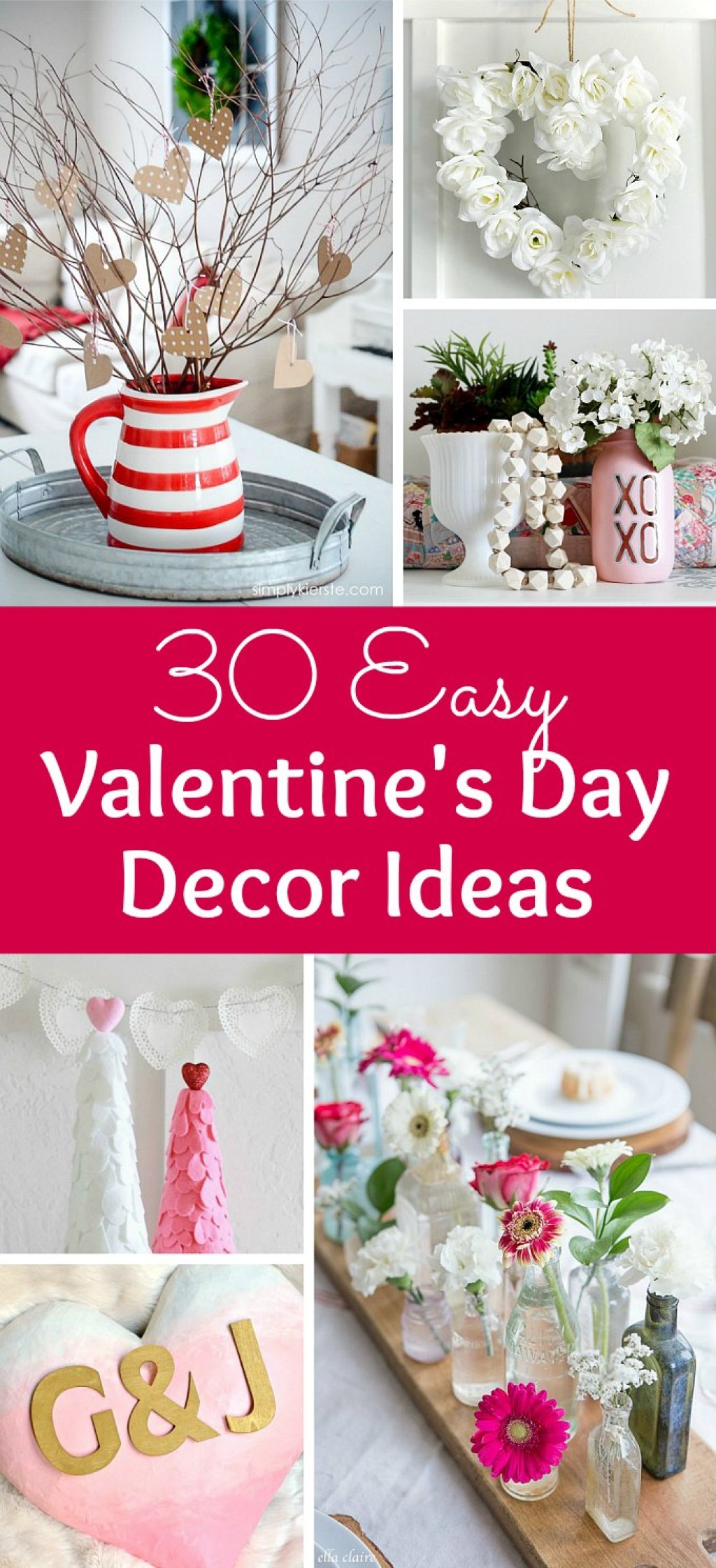 creative romantic decorations - Easy Valentine