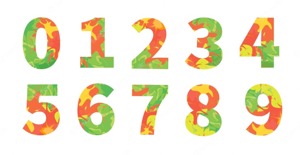 creative decorative numbers - Premium Vector  Set of colorful decorative numbers vector digits