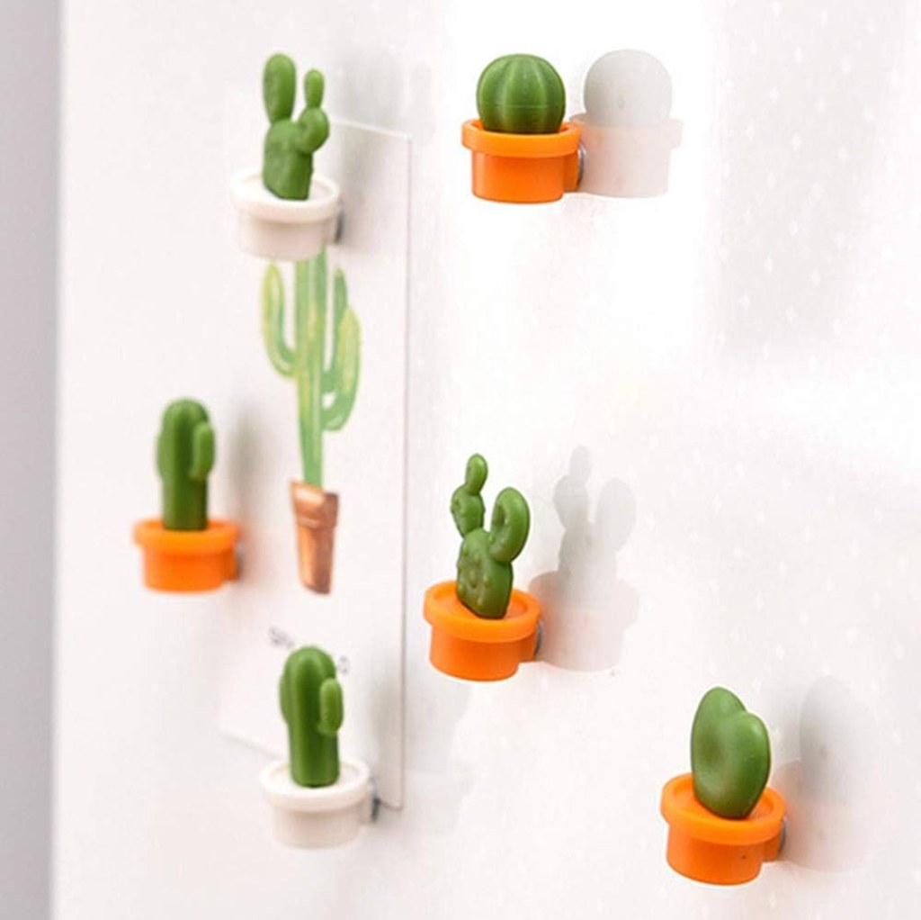 creative decorative magnets - Sujing  Cute Succulent Magnets Cute Decoration Fridge Sticker Creative  Message Magnet Sticker Gift