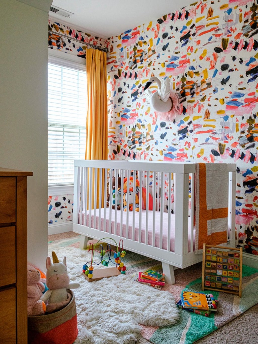 creative nursery decor girl - The  Best Unexpected Nurseries on Pinterest That Are Big on