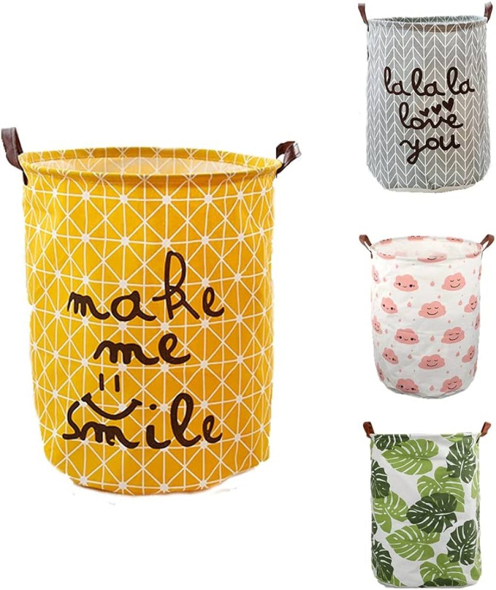creative decorative laundry basket - VR IDEA Creative Fashion Laundry Basket, Foldable Fabric Laundry